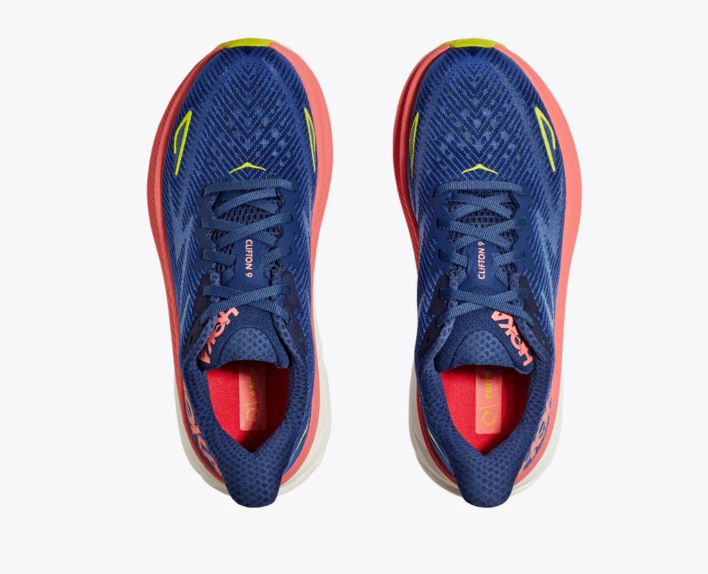 Hoka Clifton 9 Women's - Evening Sky/Coral