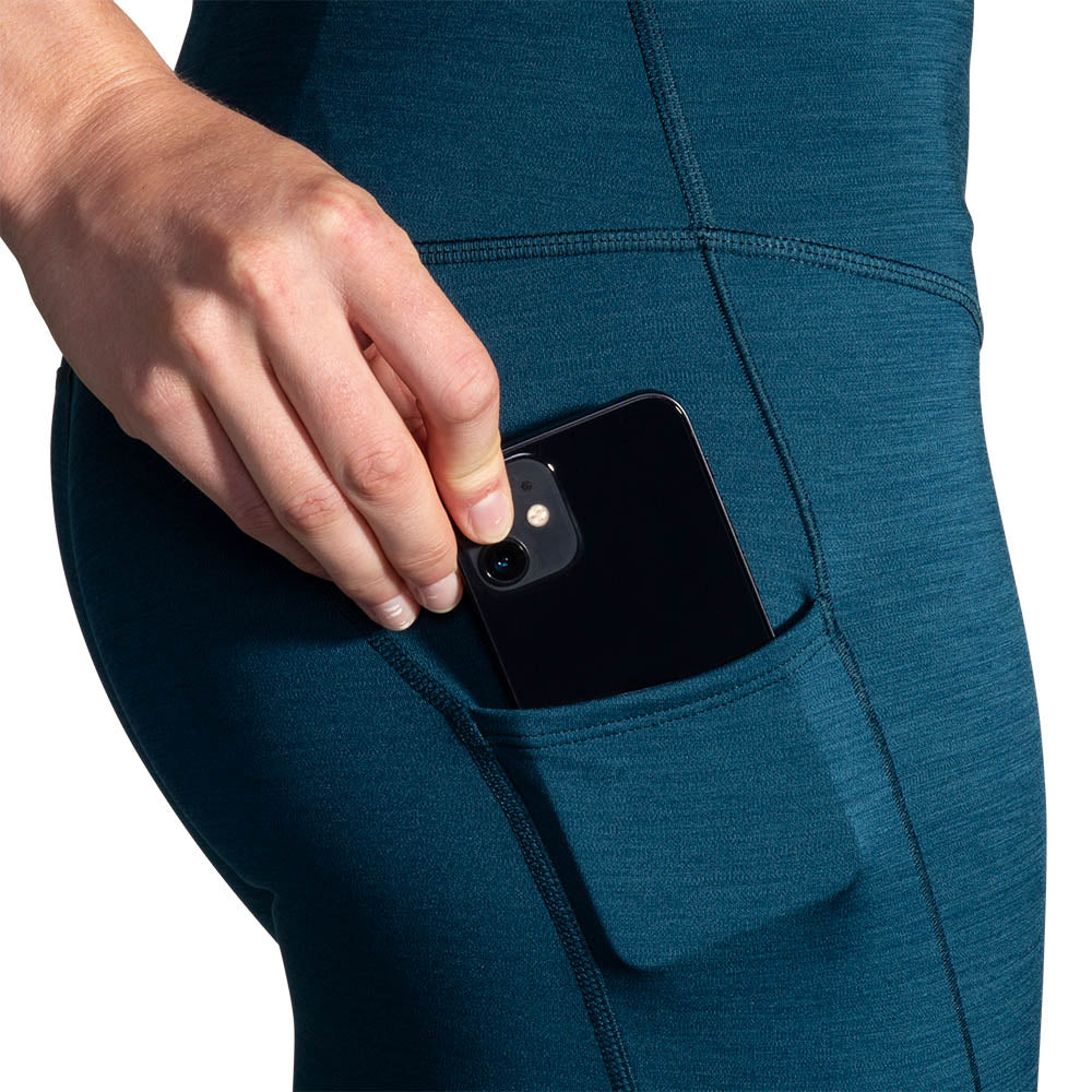 Brooks Spark Tights Htr- Ocean Drive