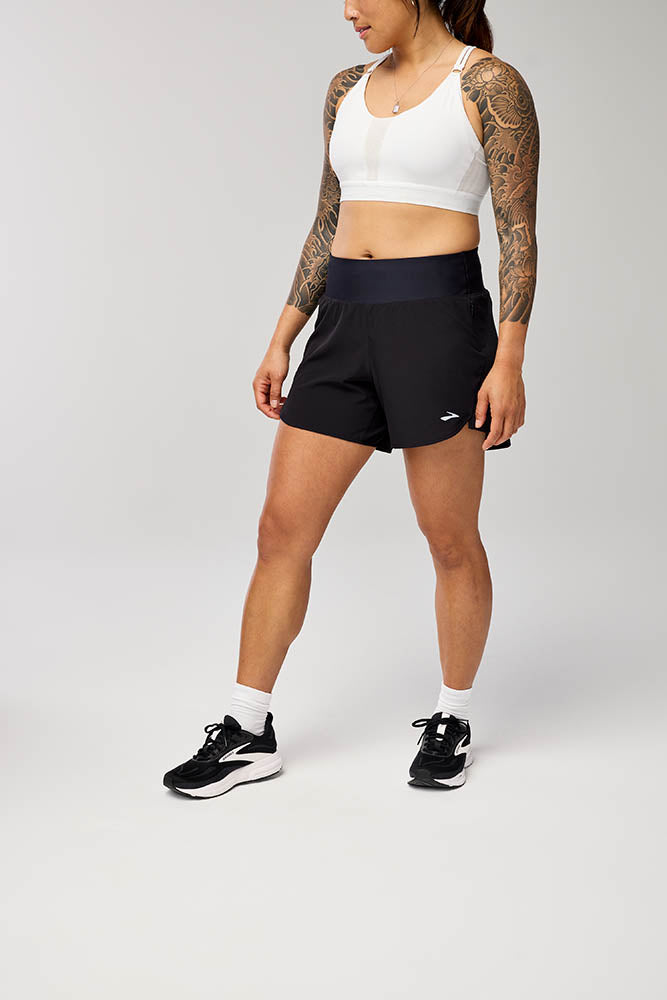 Brooks Chaser 5" Short 2.0 Women's - Black