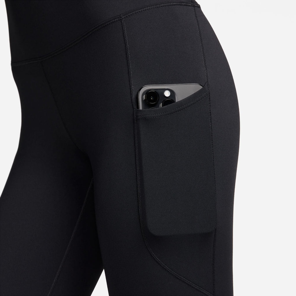 Nike Women's High-Waisted 7/8 Leggings with Pockets - Black/Black
