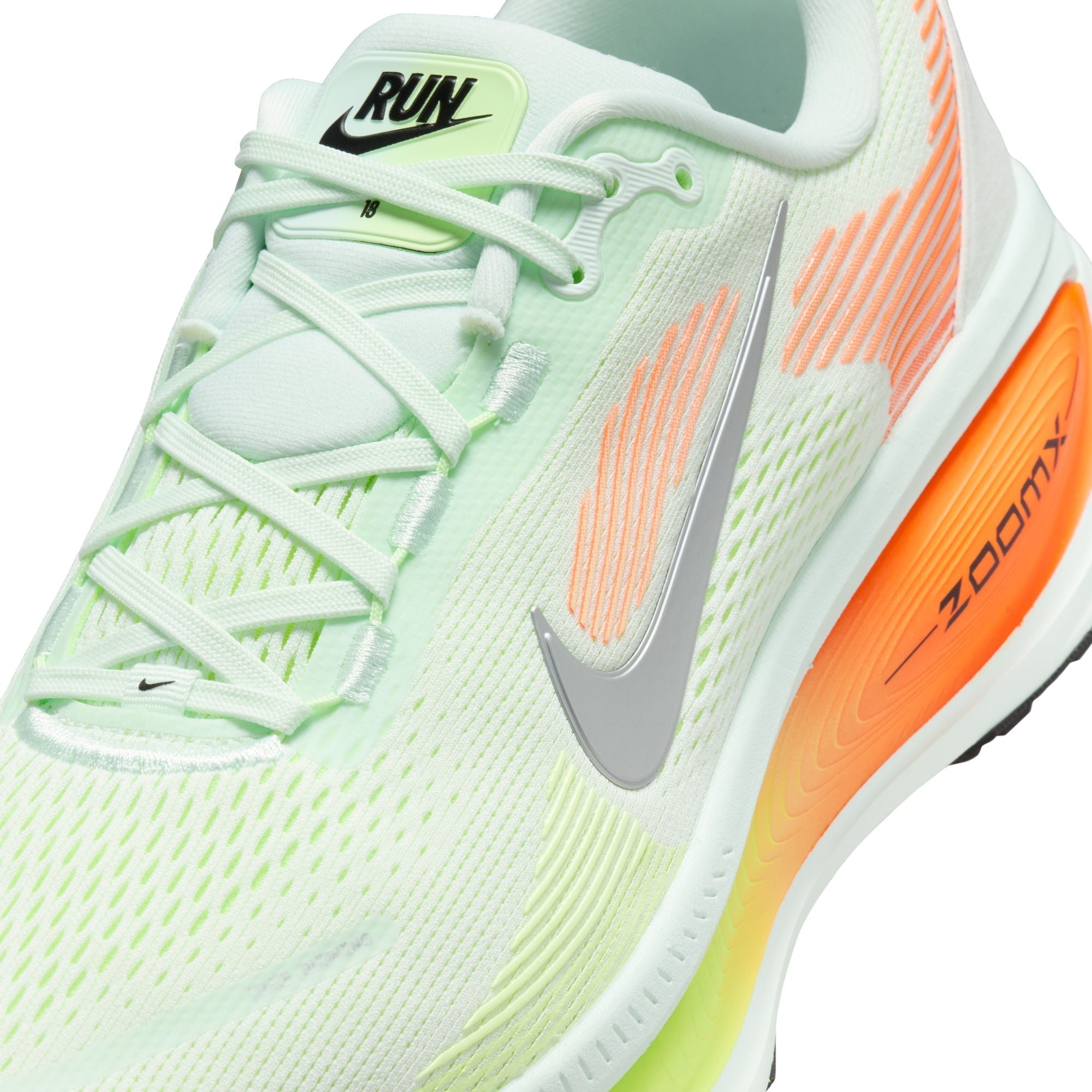 Nike Vomero 18 Men's Running Shoes -  Barely Green/Hyper Crimson/Barely Volt/Metallic Silver