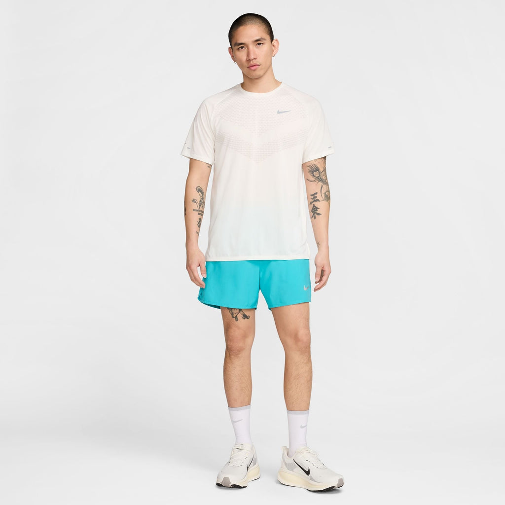 Nike Men's Dri-FIT ADV Short-Sleeve Running Top - Sail/Reflective Silver