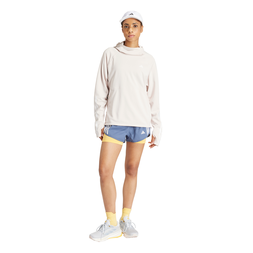 Adidas Own The Run 3-Stripe Hoodie Women's - Putty Mauve